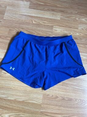 Under Armour Women’s Royal Blue Athletic Running Shorts.